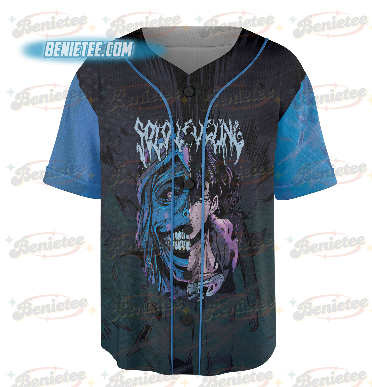 Solo Leveling T-shirts Jin Woo Sung Jersey Cotton Baseball Jersey - Image 3