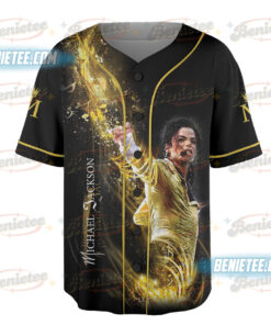 Alternative view of Michael Jackson Baseball Jersey