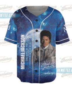 Alternative view of Michael Jackson Short Sleeve Baseball Jersey For Family