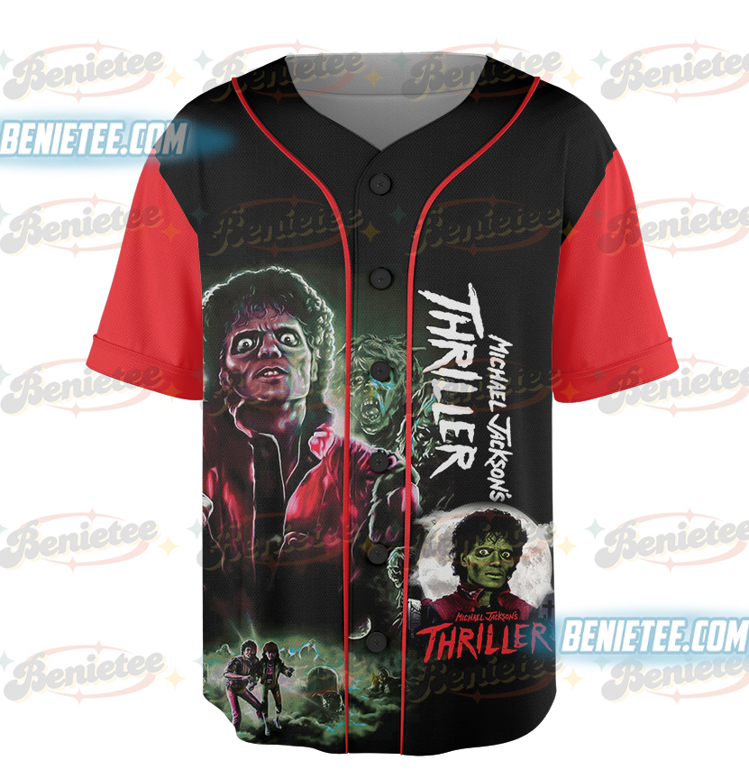 Michael Jackson Thriller Can Not Resist The Evil Baseball Jersey - Image 2