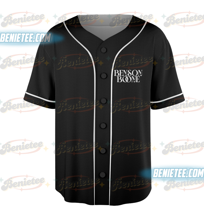 Benson Boone Vintage Jersey Merch Women Men Fashion Casual Short Sleeve Baseball Jersey - Image 2