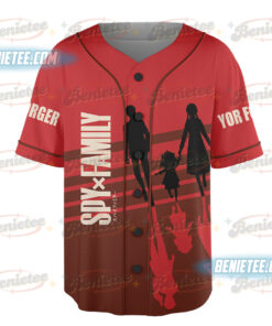 Alternative view of SPY×FAMILY Print T-Shirts Boys Girls Summer, Clothes Bond Forger 3D, Anime Baseball Jersey