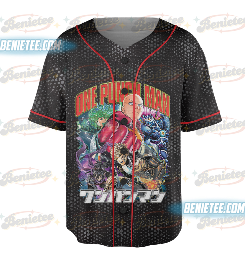 ONE PUNCH MAN: SAITAMA VINTAGE Baseball Jersey - Image 2