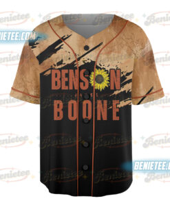Alternative view of Vintage Benson Boone Baseball Jersey, Benson Boone Merch, Benson Boone Concert Shirt, America Heart Tour Jersey