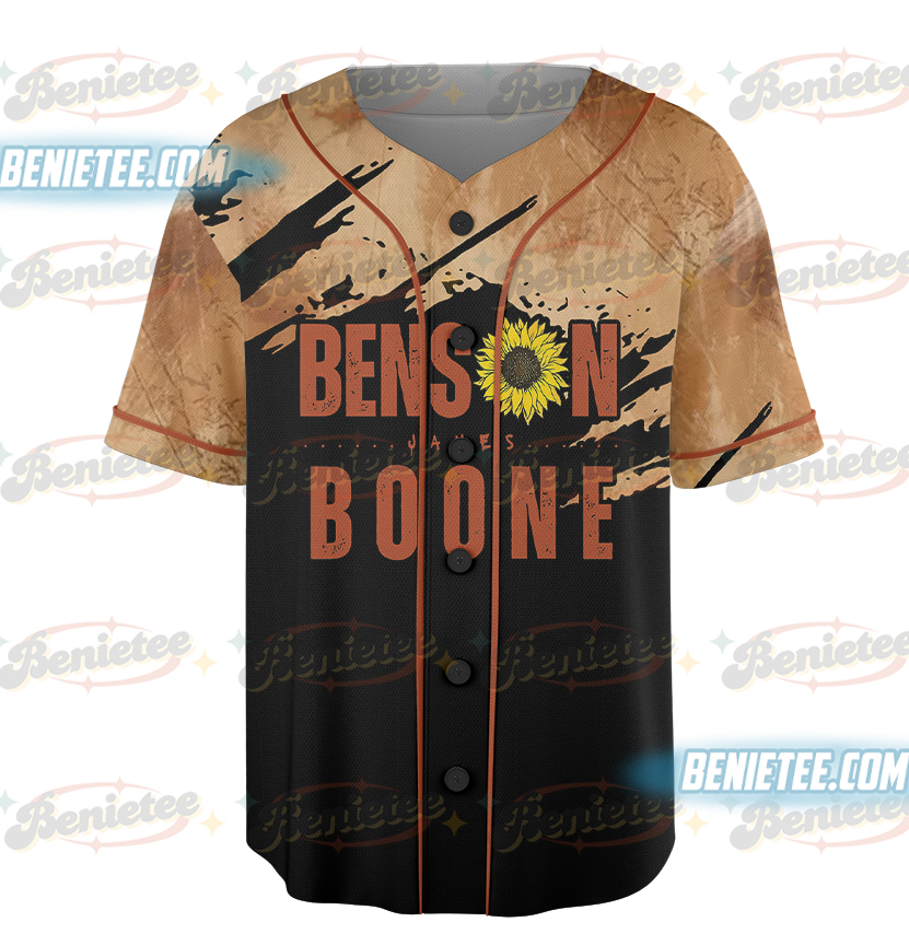 Vintage Benson Boone Baseball Jersey, Benson Boone Merch, Benson Boone Concert Shirt, America Heart Tour Jersey - Image 2