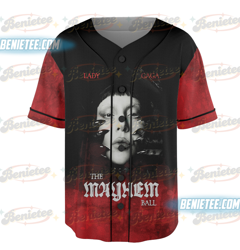 Lady Gaga The Mayhem Ball Tour 2025 Baseball Jersey, Lady Gaga Jersey - Image 2