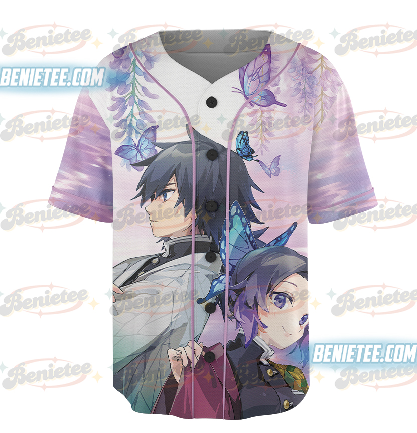 Shinobu and Giyuu All Over Printed 3D Shirt - Image 2