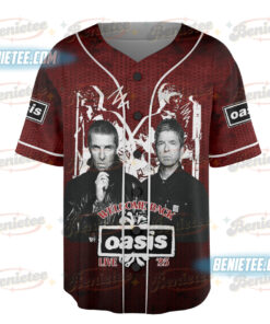 Alternative view of Live 2025 OASIS Comeback Memories Baseball Jersey
