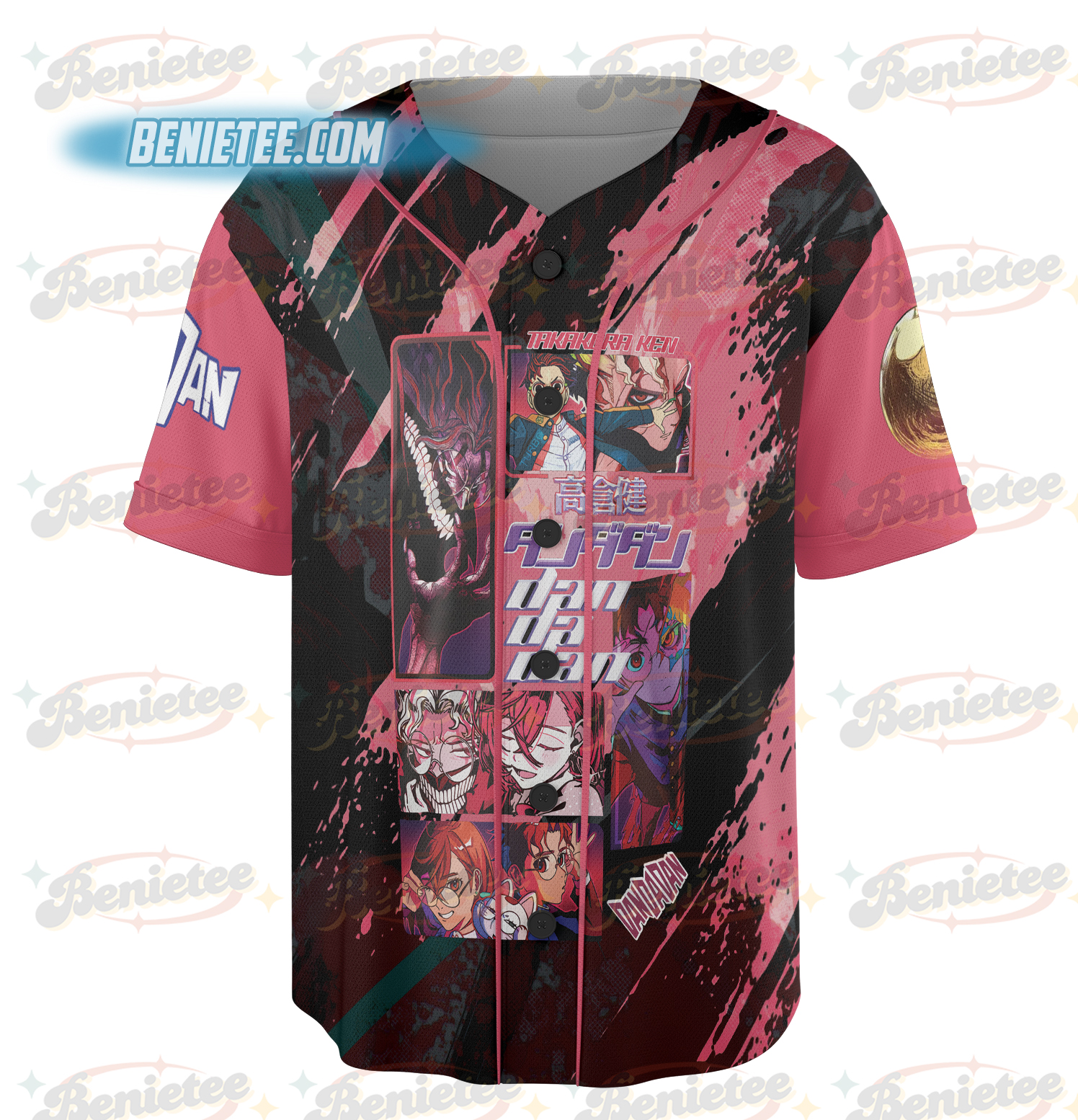 Okarun Dandadan Streetwear Jersey, Anime Baseball Jersey - Image 3