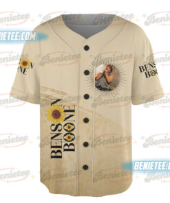 Alternative view of Vintage Benson Boone Baby Tee Bella Canvas, Benson Boone Merch, Benson Boone Concert Jersey, America Heart Tour , Benson Boone Tour Shirt