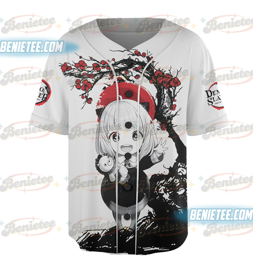 Anya Forger Cherry Blossom Spy X Family Dream Baseball Jersey, Anime Jersey - Image 2