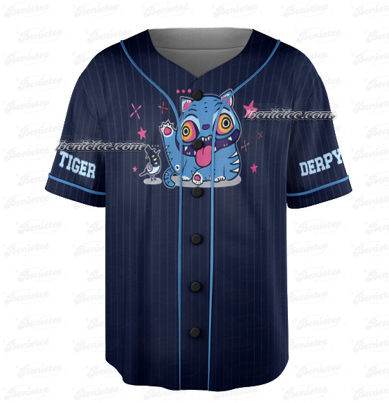 Kpop Derpy The Tiger Jersey, Demon Hunters Baseball Jersey, Kpop Demon Merch, The Tiger and The BirdShirt - Image 6