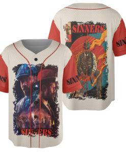 Sinner Movie Jersey, Aesthetic Sinners Horror Movie Vintage Graphic Unisex Heavy Cotton Jersey