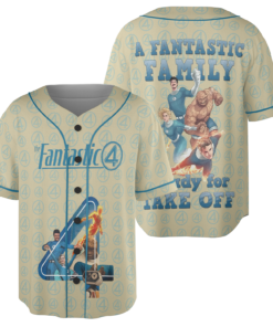 The Fantastic Four First Steps Unisex Baseball Jersey, Movie Jersey