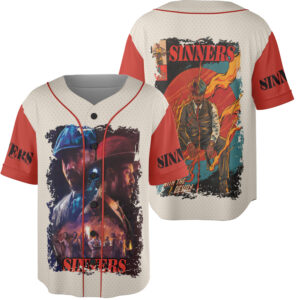 Sinner Movie Jersey, Aesthetic Sinners Horror Movie Vintage Graphic Unisex Heavy Cotton Jersey