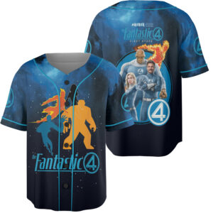 The Fantastic Four First Steps Unisex Baseball Jersey, Movie Jersey