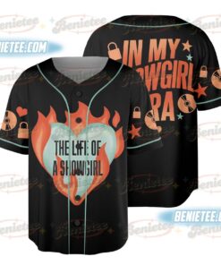 THE ORIGINAL Heart on Fire Jersey, Show Girl Baseball Jersey