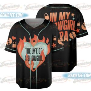 THE ORIGINAL Heart on Fire Jersey, Show Girl Baseball Jersey