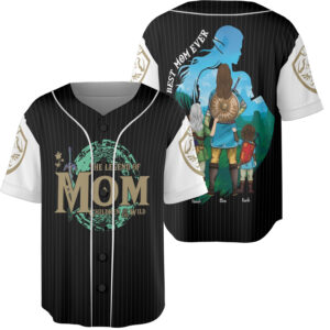 The Legend Of Mom Jersey Shirt, Personalized Zelda Mom Shirt, Best Mom Ever Shirt, Children Of The Wild, Mother's Day Gift