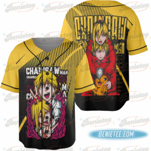 Nayuta Baseball Jersey Chainsaw Man Denji Makima Denji Anime Manga Jersey All Size