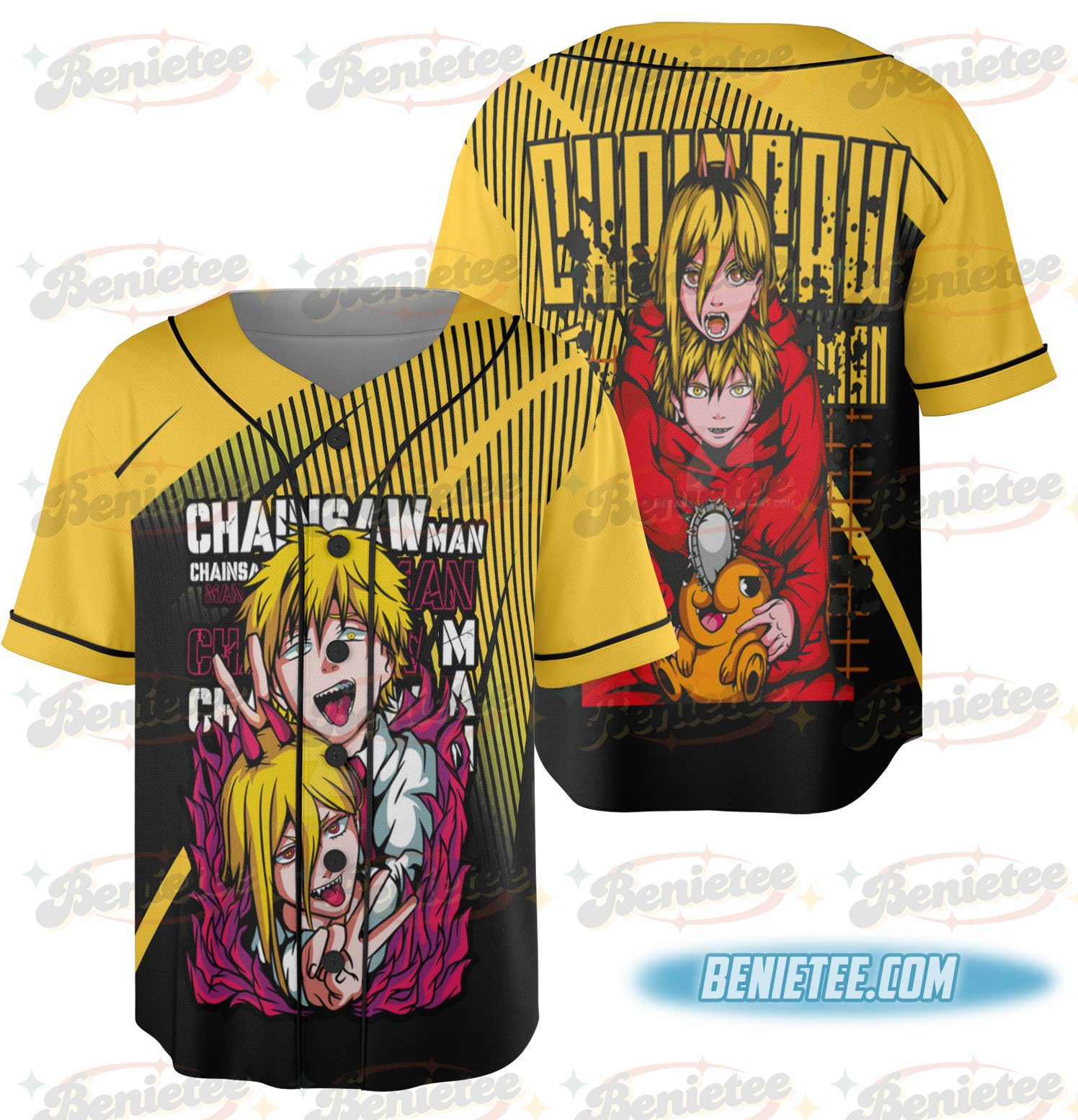 Nayuta Baseball Jersey Chainsaw Man Denji Makima Denji Anime Manga Jersey All Size