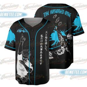 Tokyo Jujutsu High Anime Pure Cotton Oversized Baseball Jersey for Men and Women