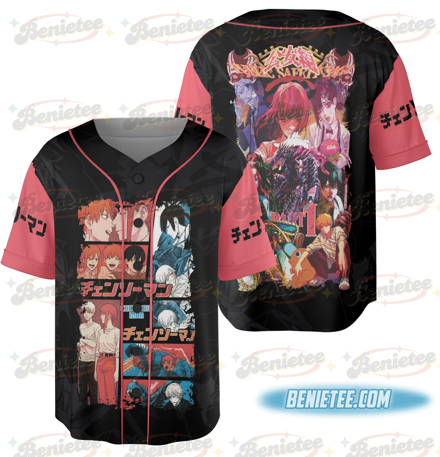 Chainsaw Man Part 1 Streetwear Jersey, Anime Jersey
