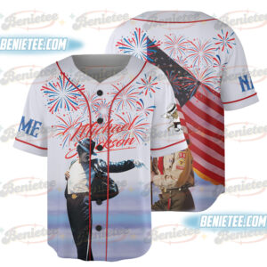 Custom Michael Jackson Independence Day Baseball Jersey Gift for Fans