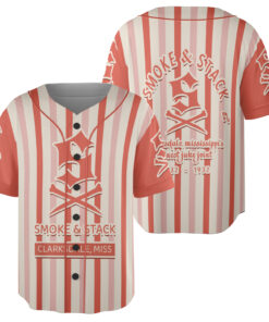 Smoke & Stack Jersey, Unisex Horror Thriller Juke Joint Movie Shirt, Smokestack Music Movie Streetwear Apparel Baseball Jersey