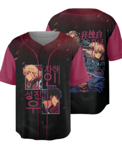 Sung Jin-woo x Cha Hae-in Baseball Jersey, Couple Anime Shirt, Solo leveling Jersey