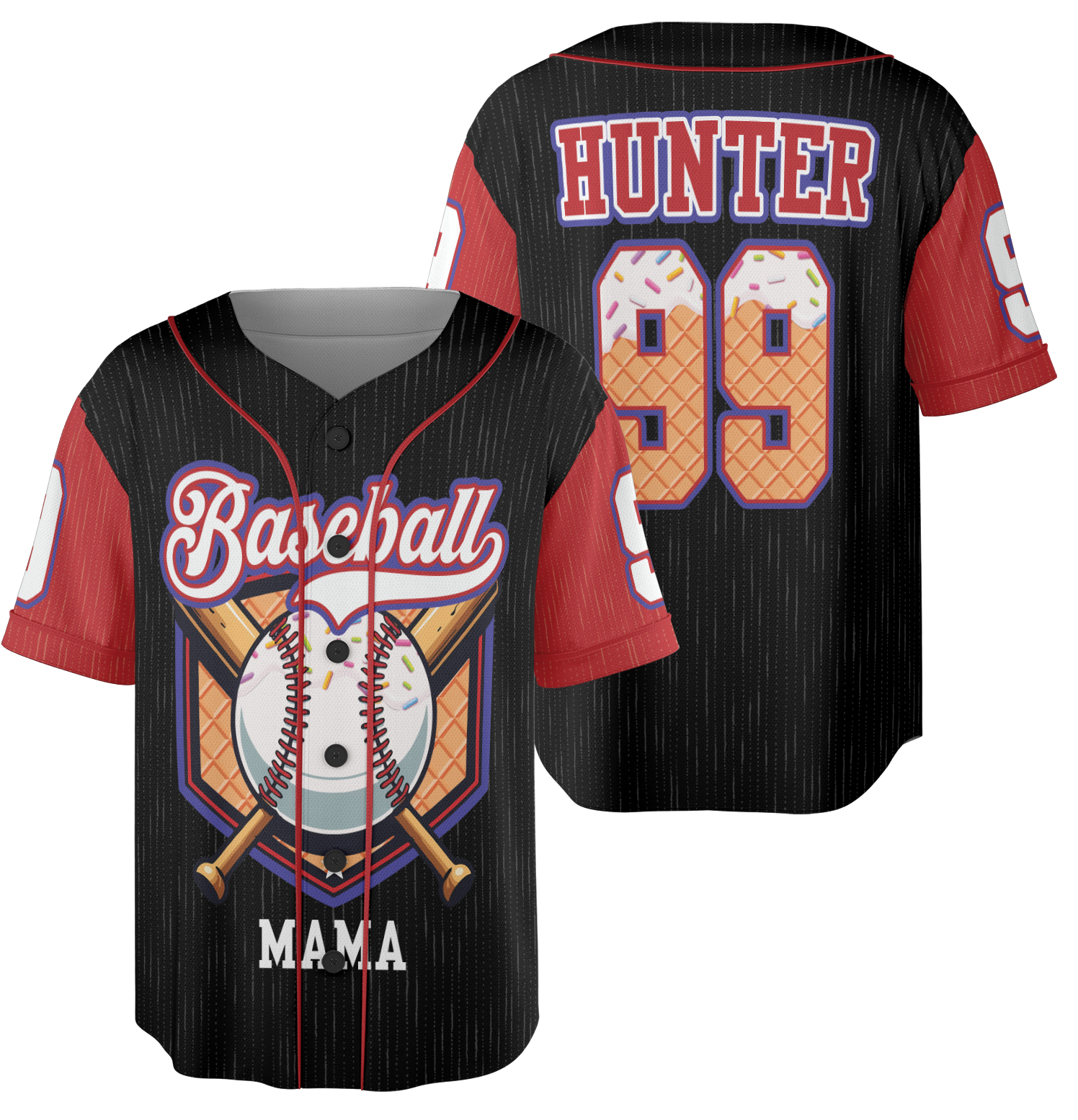 Baseball Mama For Mother's Day Baseball Tee Jersey Shirt Printed 3D - Image 2