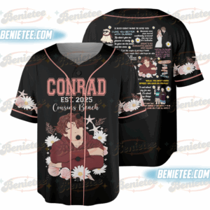 Team Conrad The Summer I Turned Pretty Movie Baseball Jersey, Conrad Fisher Jersey, Retro Conrad Fisher