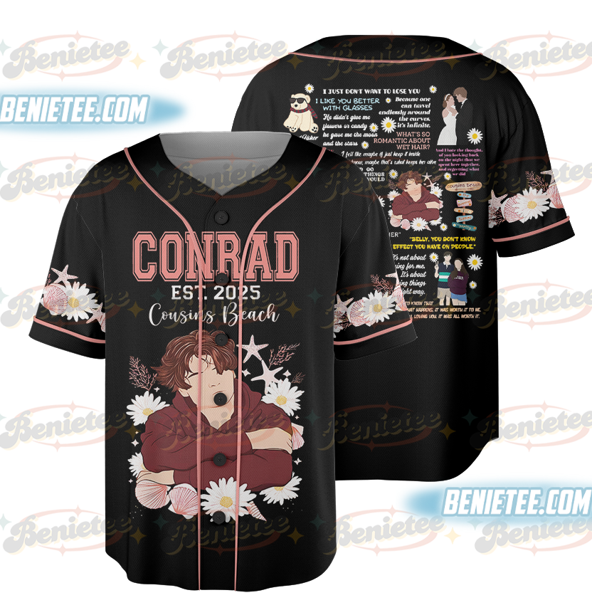 Team Conrad The Summer I Turned Pretty Movie Baseball Jersey, Conrad Fisher Jersey, Retro Conrad Fisher