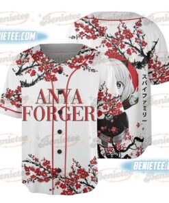 Anya Forger Cherry Blossom Spy X Family Dream Baseball Jersey