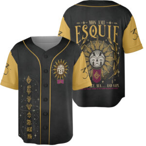 Esquie Clair Obscur Expedition 33 Baseball Jersey, Whee Whoo Funny Esquie Jersey, Gamer Gift Shirt