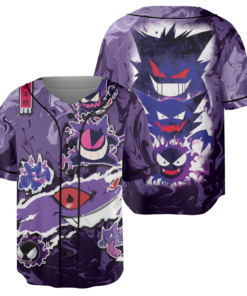 Trippy Ghostly Evolution Ghastly Haunter Gengar Anime Jersey