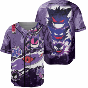 Trippy Ghostly Evolution Ghastly Haunter Gengar Anime Jersey