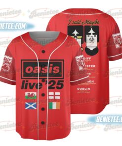 Oasis Reunion Concert 2025 Oasis 2025 Tour Baseball Jersey