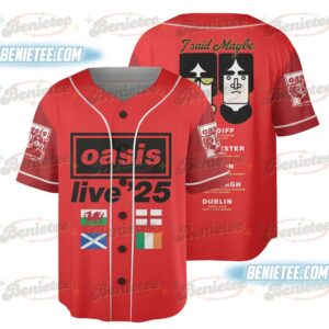 Oasis Reunion Concert 2025 Oasis 2025 Tour Baseball Jersey