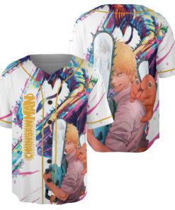 Chainsaw Man Baseball Jersey, Anime Jersey, Cool Anime