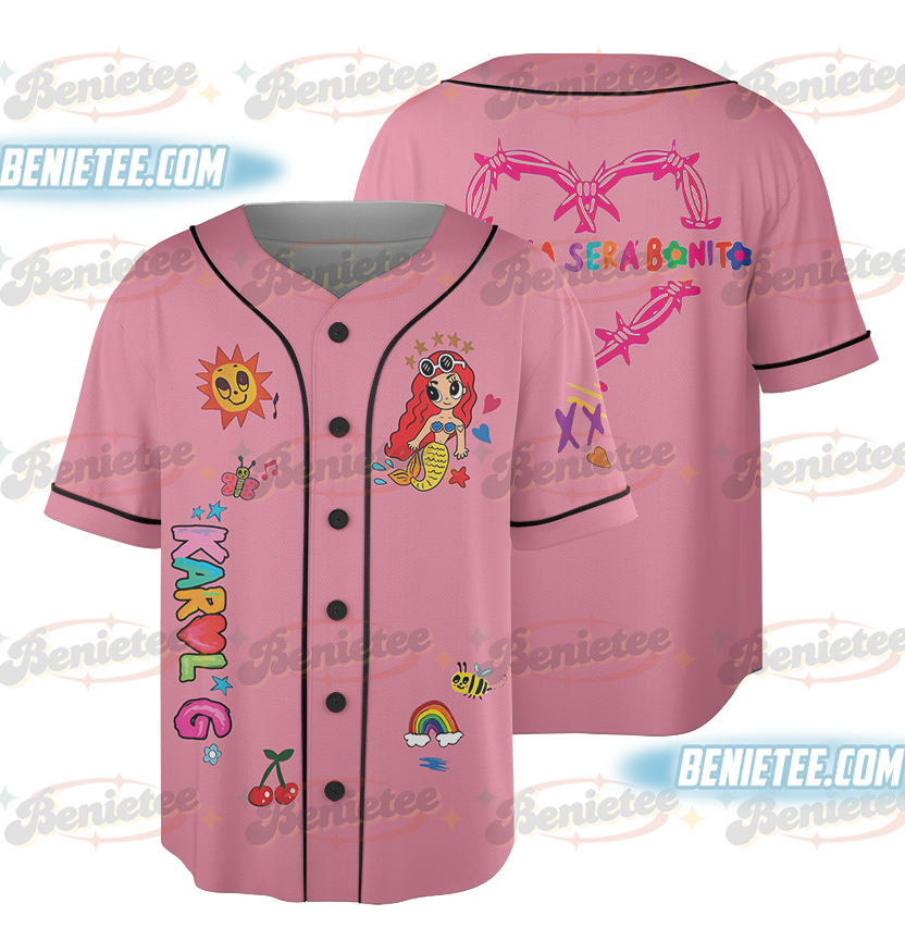 Karol G Baseball Jersey Bichota Music, Mañana Sera Bonito Merch, Karol G Tour Jersey