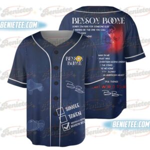 Benson Boone Merch Short Baseball Shirts Live 2025