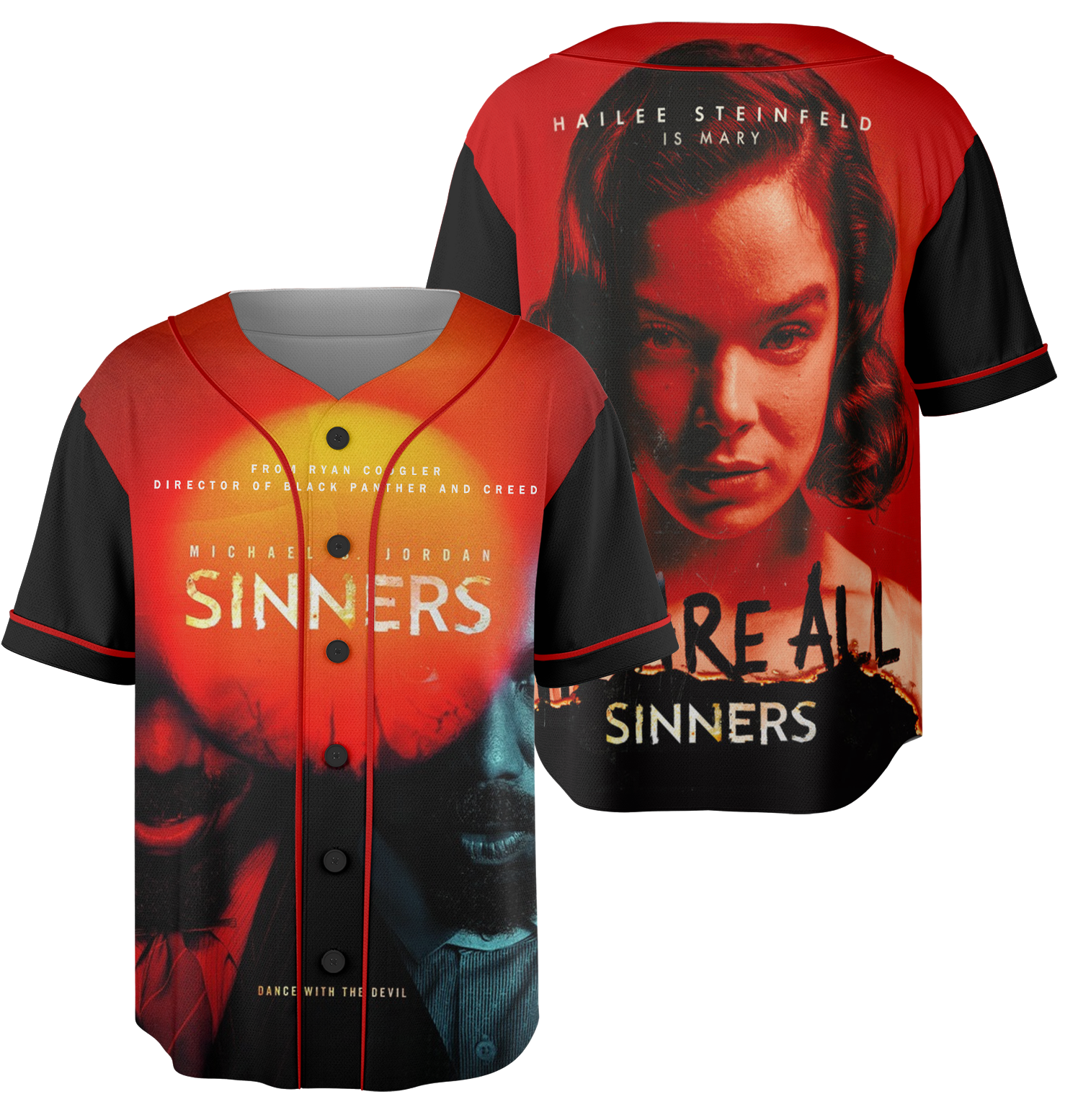 Funny Michael B. Jordan Sinners We Are All Sinners Only In Theaters 2025 Baseball Jersey