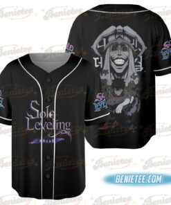 Oversized Acid Washed Anime Jersey, Heavyweight Unisex Streetwear Baseball Jersey, Solo Level Style Gym Shirt, Cool Anime Fan Gift Tee