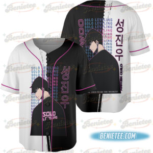 Sung Jinwoo Jersey, Thomas Andre, Statue of God, Solo, Leveling, anime shirt, anime gift, anime Jersey