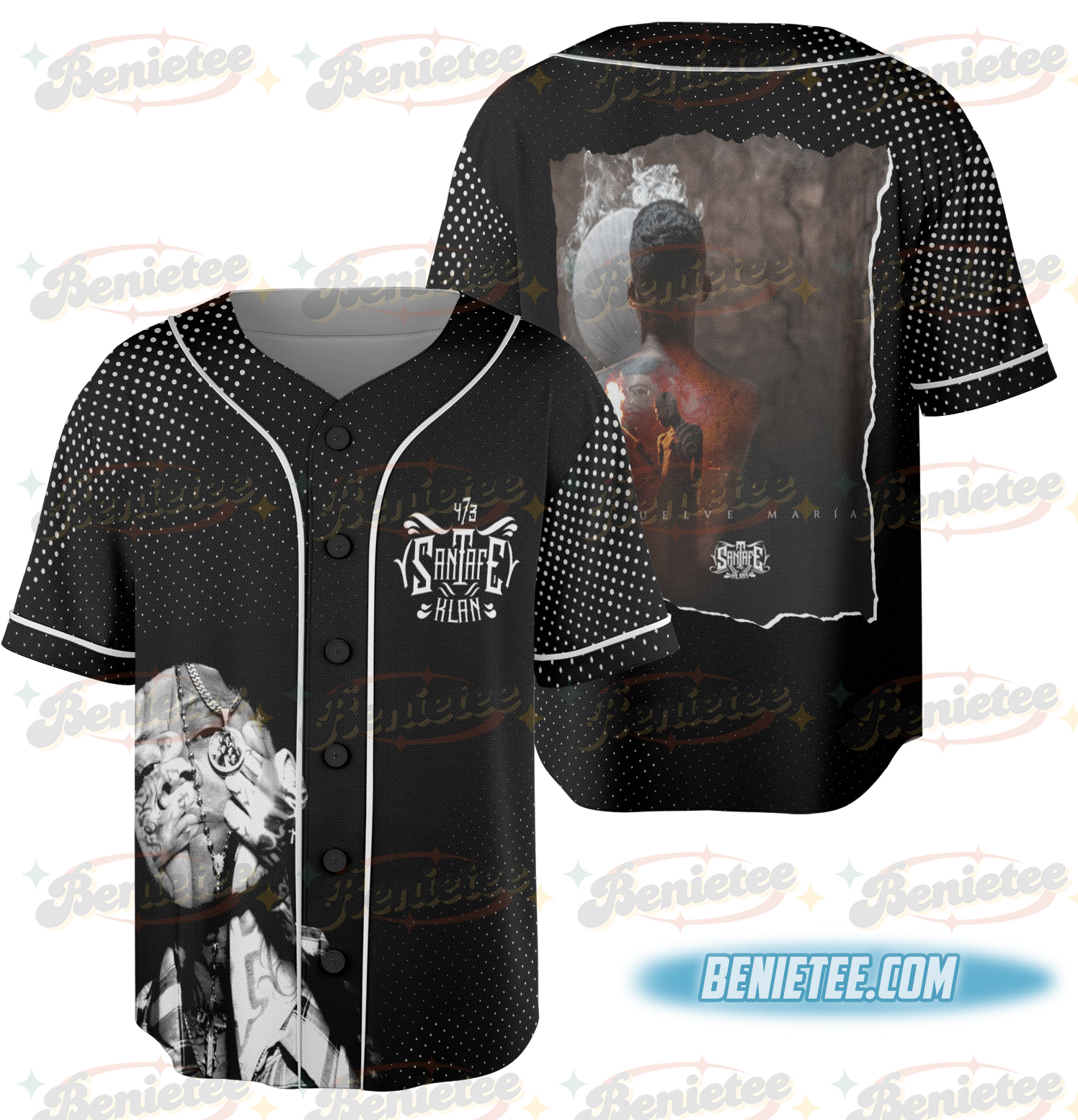 Santa Fe Klan merch Jersey, 473 Jersey, Music Tour 2025, Mexico Concept