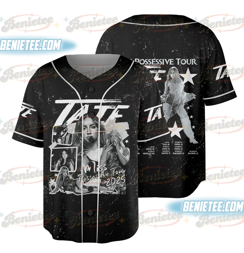 Tate McRae 2025 Concert Tee, Miss Possessive Tour 2025, Tate McRae Fan Gift Jersey, Tate McRae Merch, Tate McRae Graphic Baseball Jersey