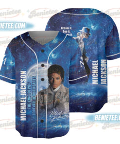 Michael Jackson Short Sleeve Baseball Jersey For Family