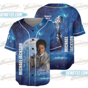 Michael Jackson Short Sleeve Baseball Jersey For Family