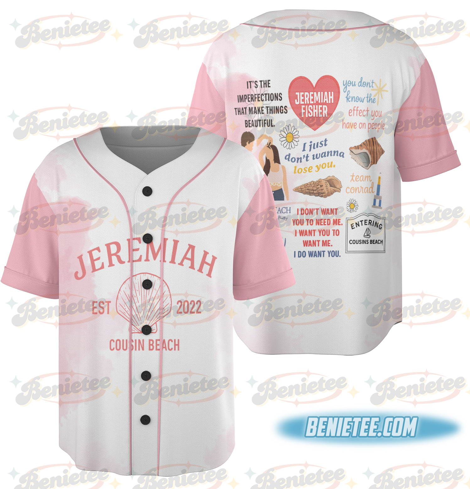 Cousins Beach Jersey Tsitp, The Summer Baseball Jersey, Team Conrad Team Belly Team Jeremiah, East Coast Beach Shirt